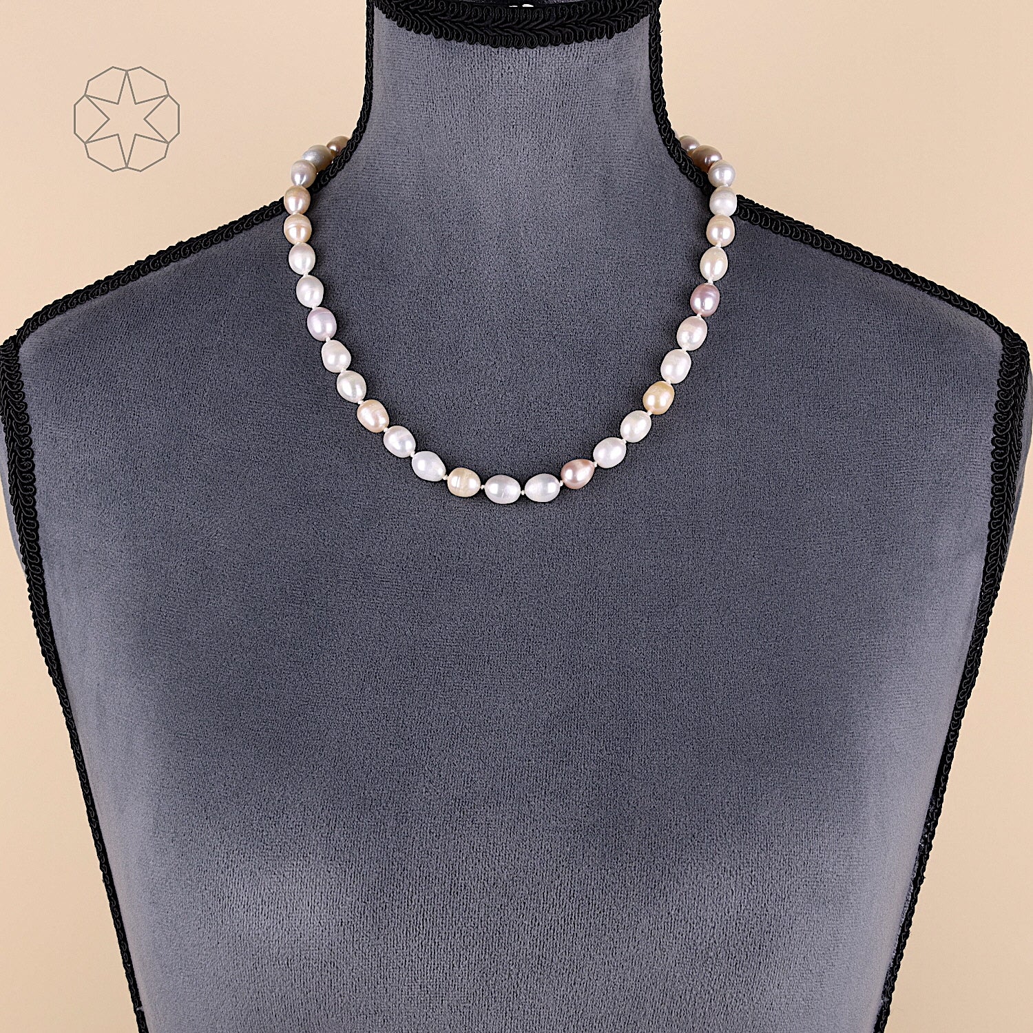 Perlen in Pastell