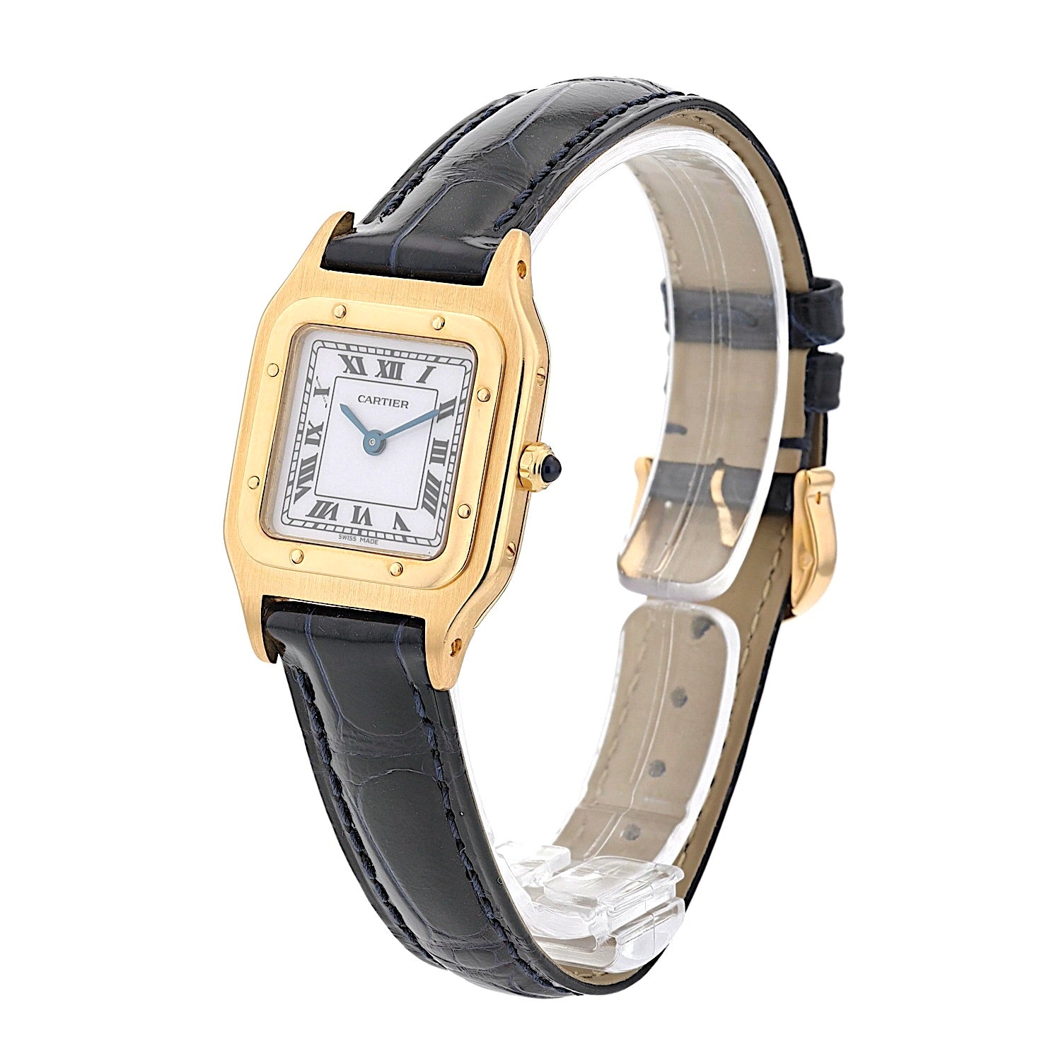 Cartier Santos Dumont, stehend inks gedreht