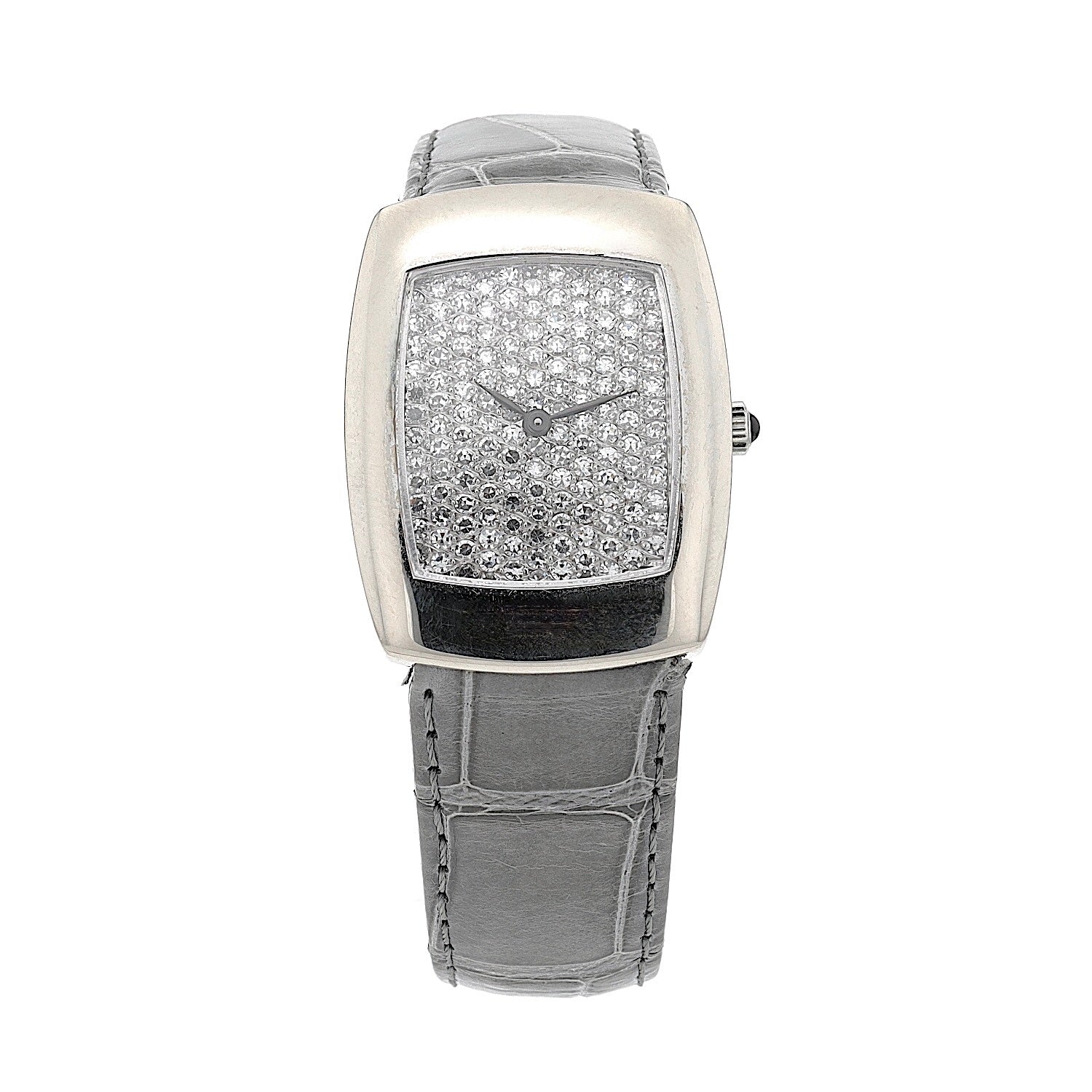 DeLaneau Armbanduhr 18 kt mit insgesamt ca. 2,9 ct Brillanten, stehend frontal
