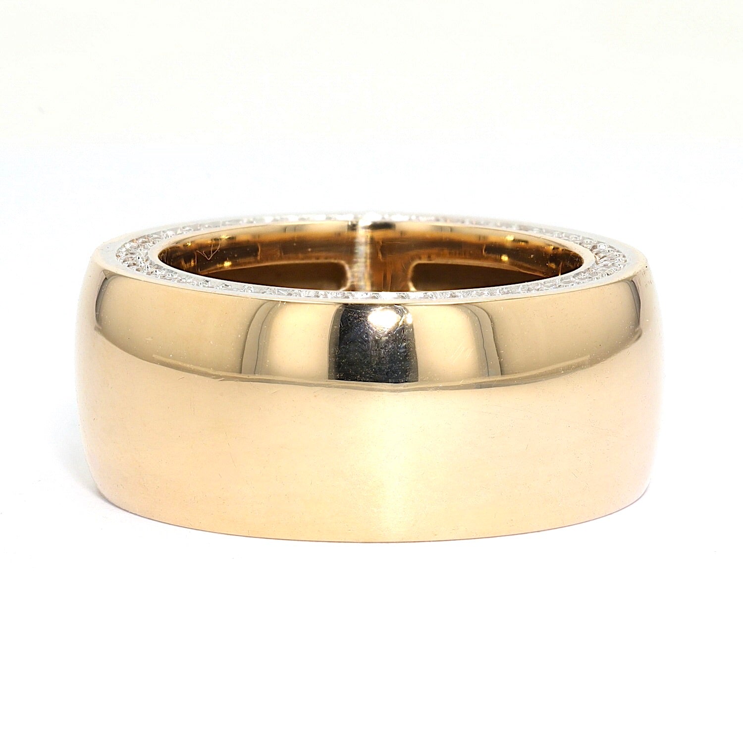 Toni Gard Ring in 585er Gelbgold mit Brillanten, liegend frontal