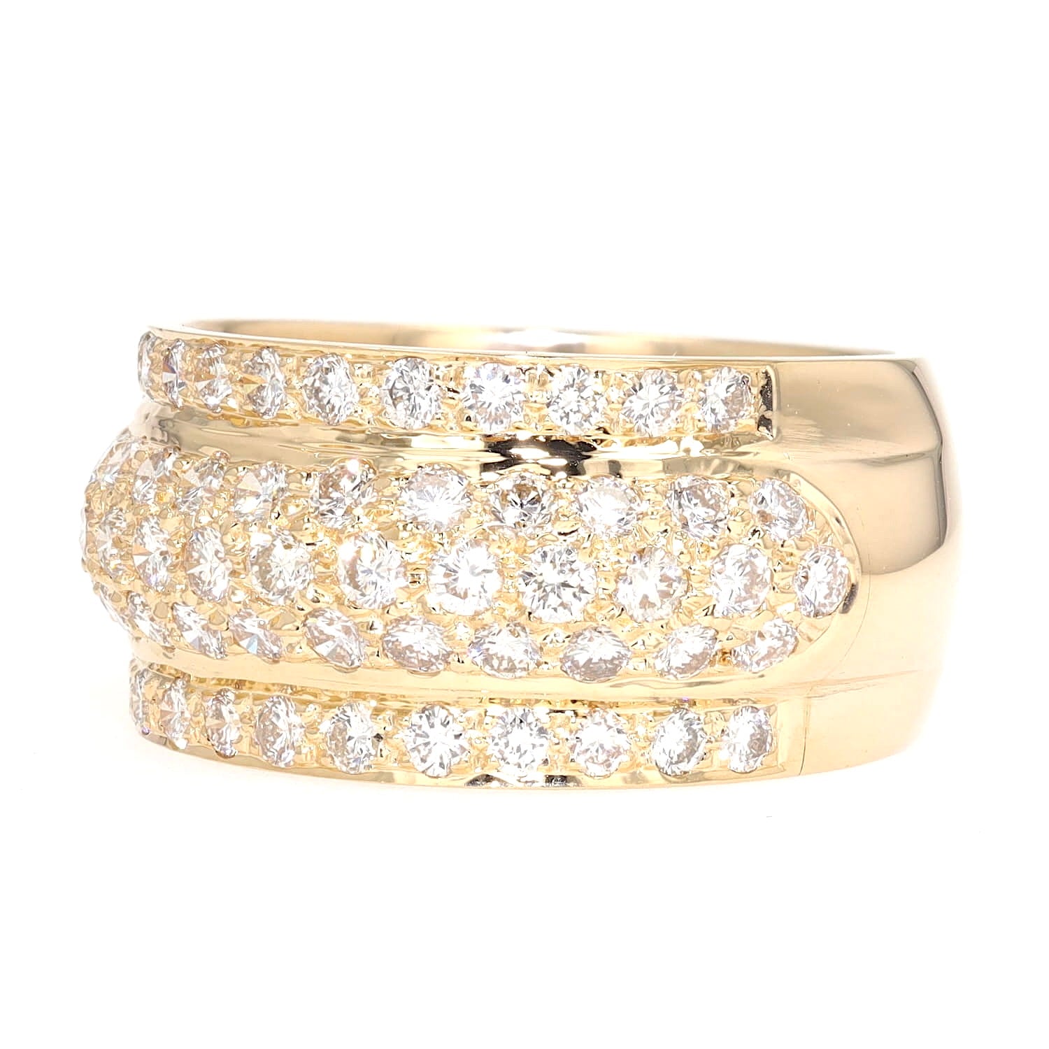 Ring in 750er Gelbgold mit ca.1 ct Brillanten, liegend links gedreht