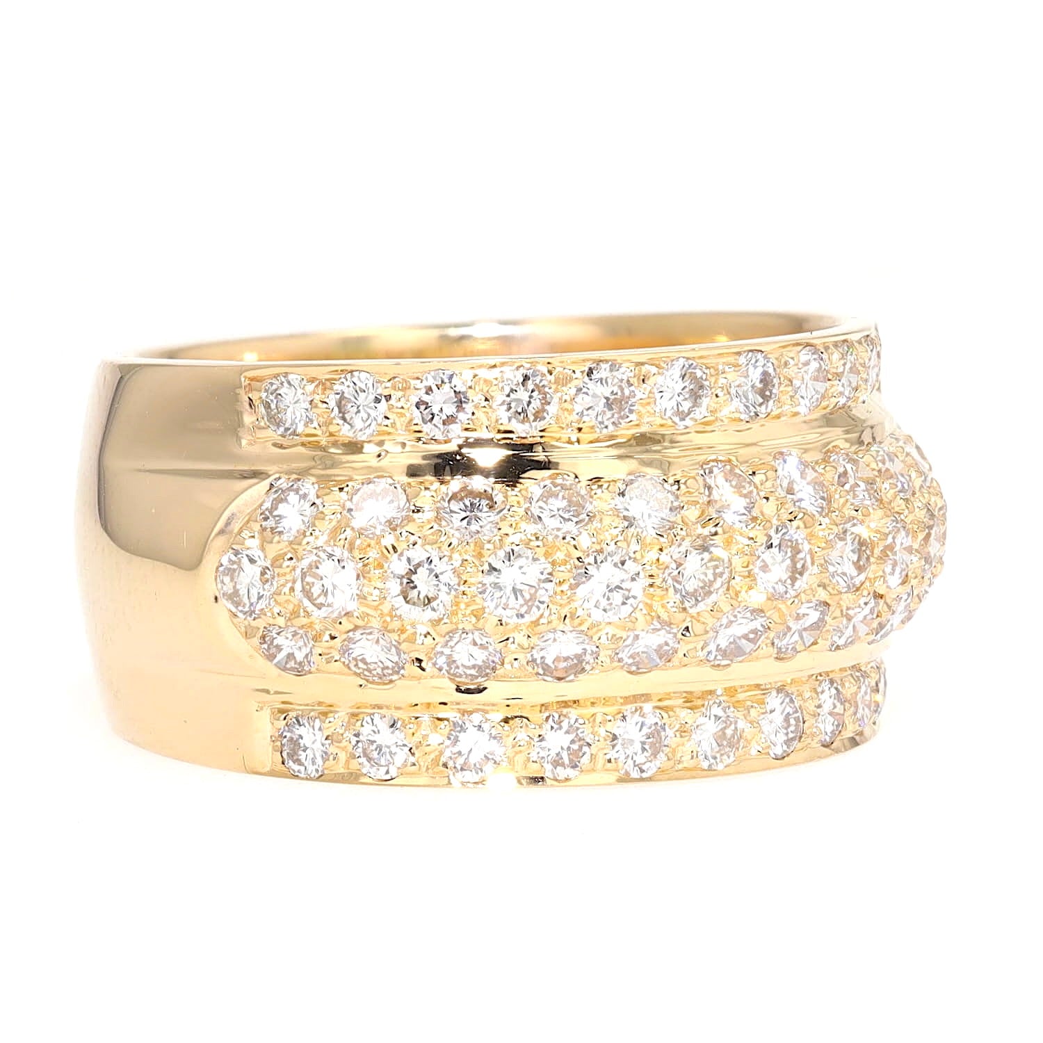 Ring in 750er Gelbgold mit ca.1 ct Brillanten, liegend rechts gedreht