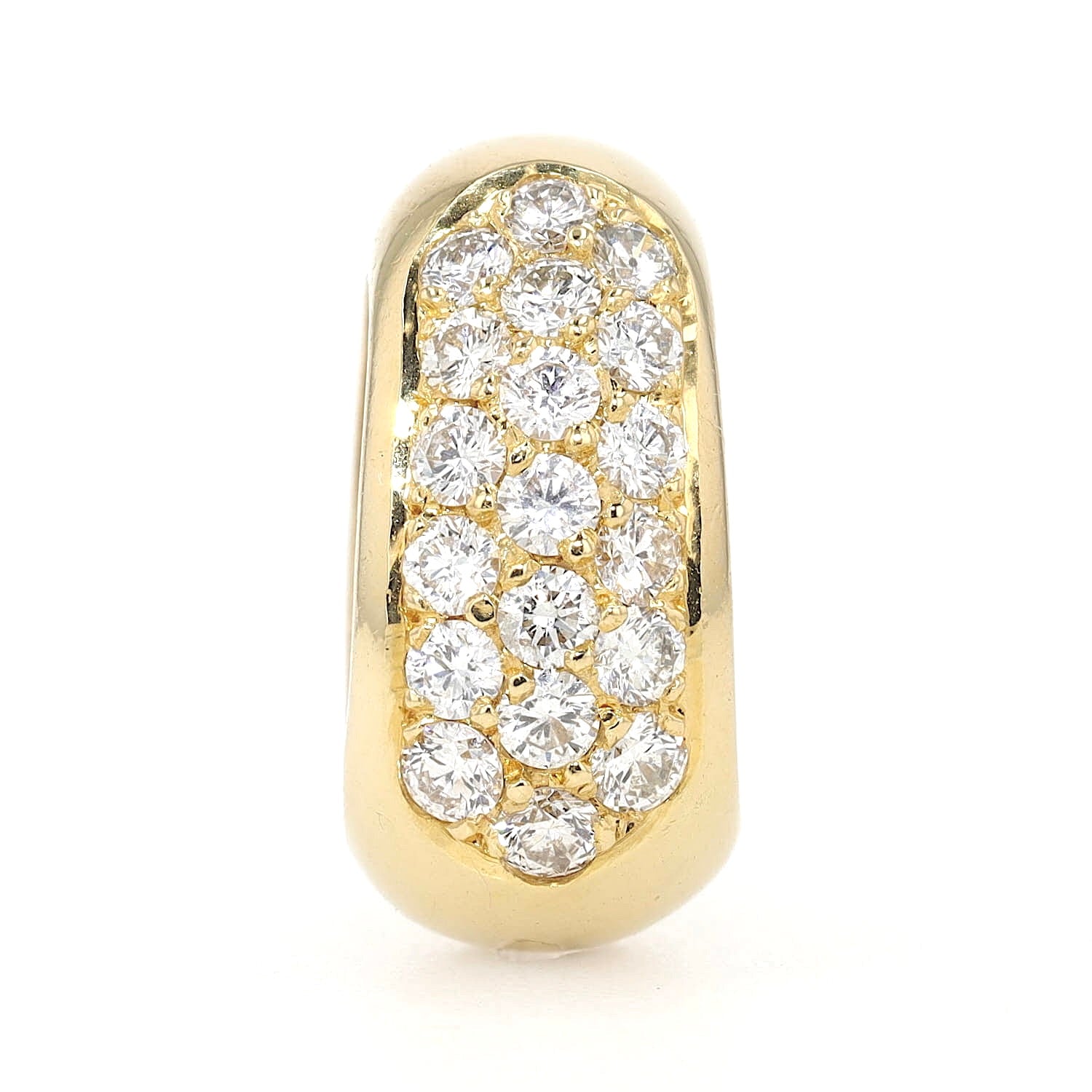 Anhänger in 750er Gelbgold mit Brillanten, stehend frontal