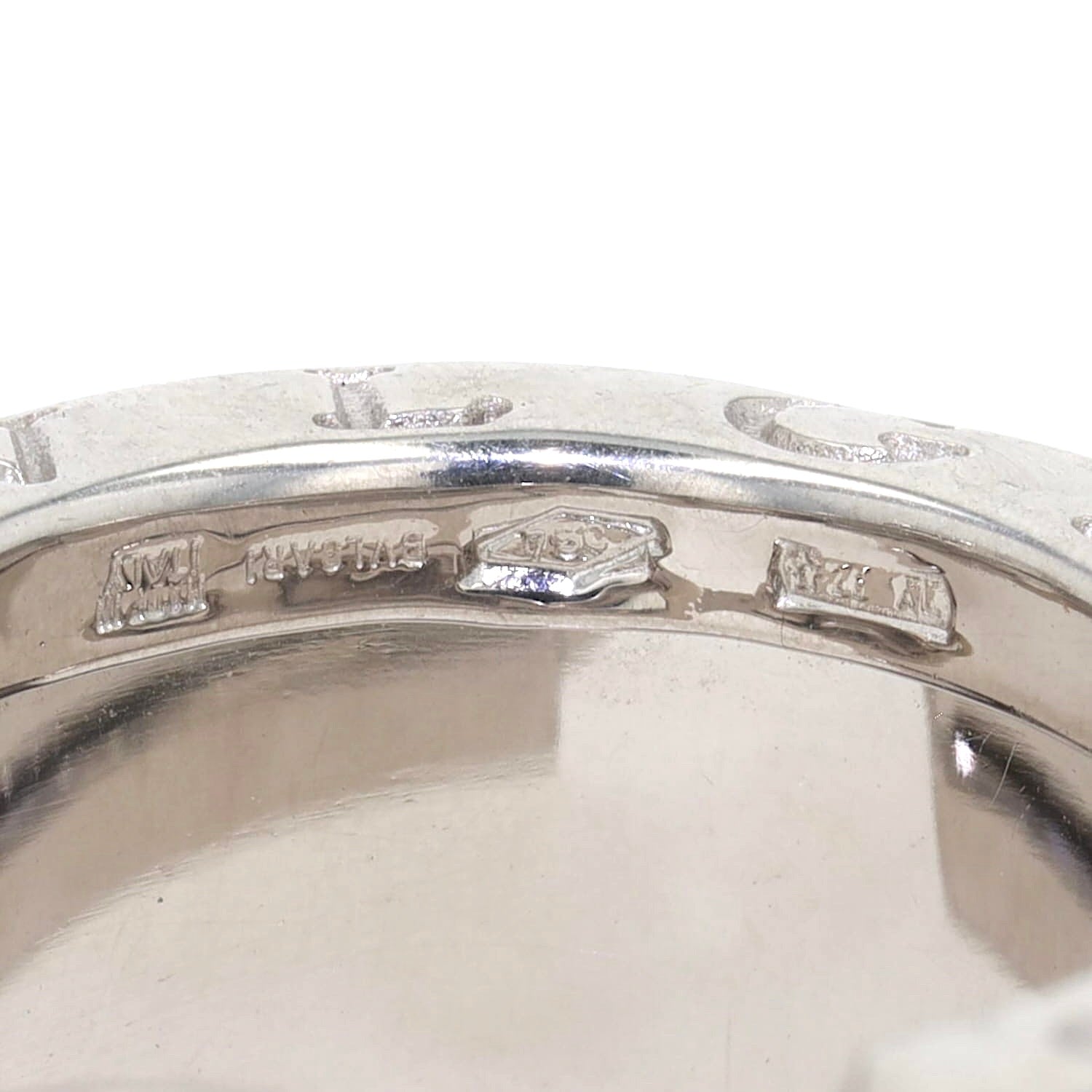 Bulgari B. Zero1 Kreolen in 750er Weißgold, Gravur 1