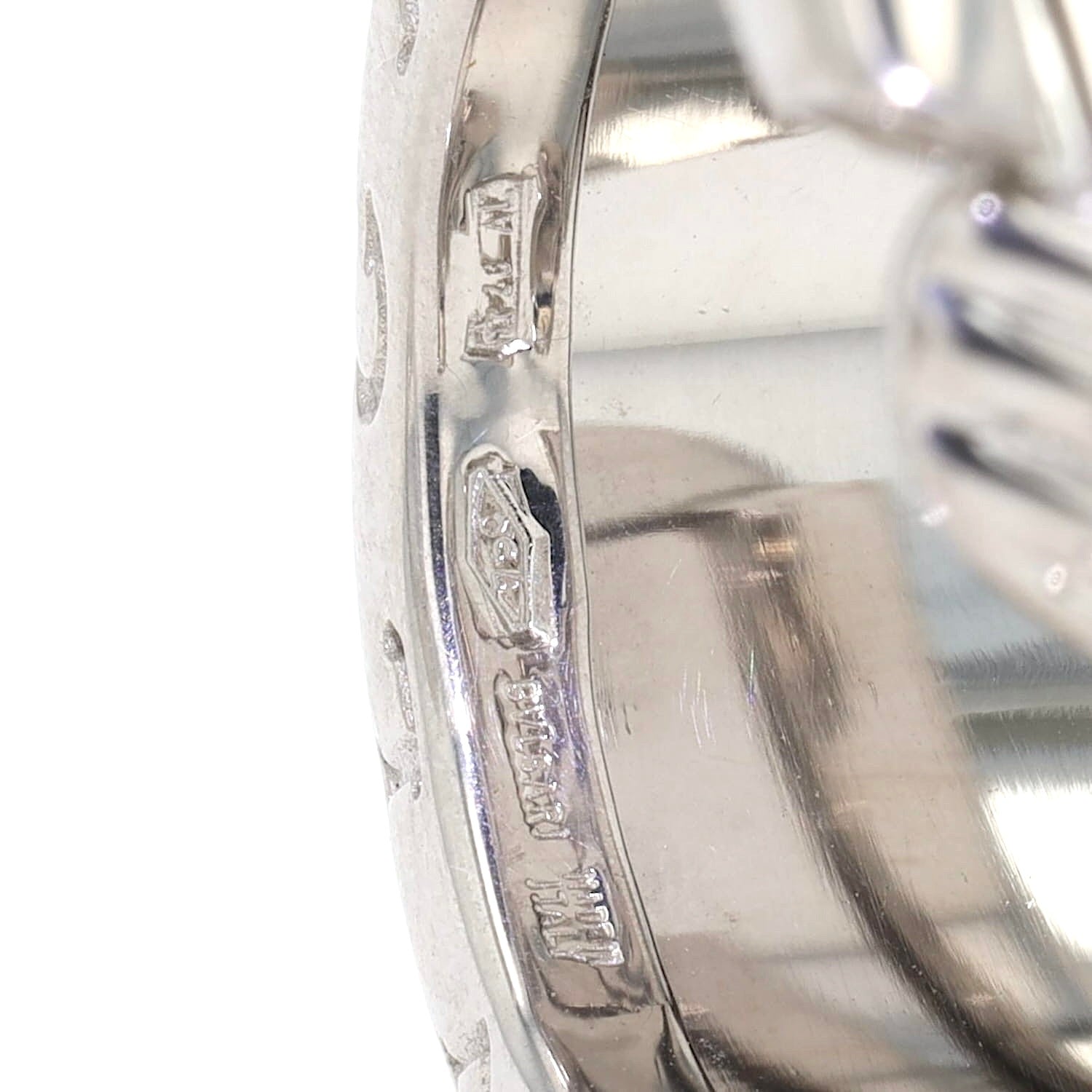 Bulgari B. Zero1 Kreolen in 750er Weißgold, Gravur 2