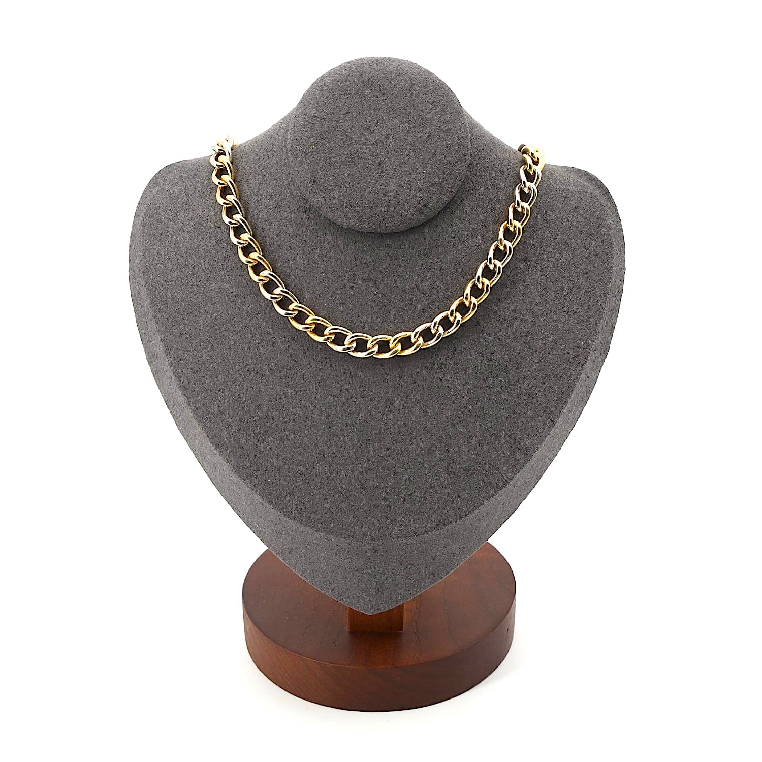Pomellato Vintage-Kette aus 750er Gelb- und Weißgold, an der Büste