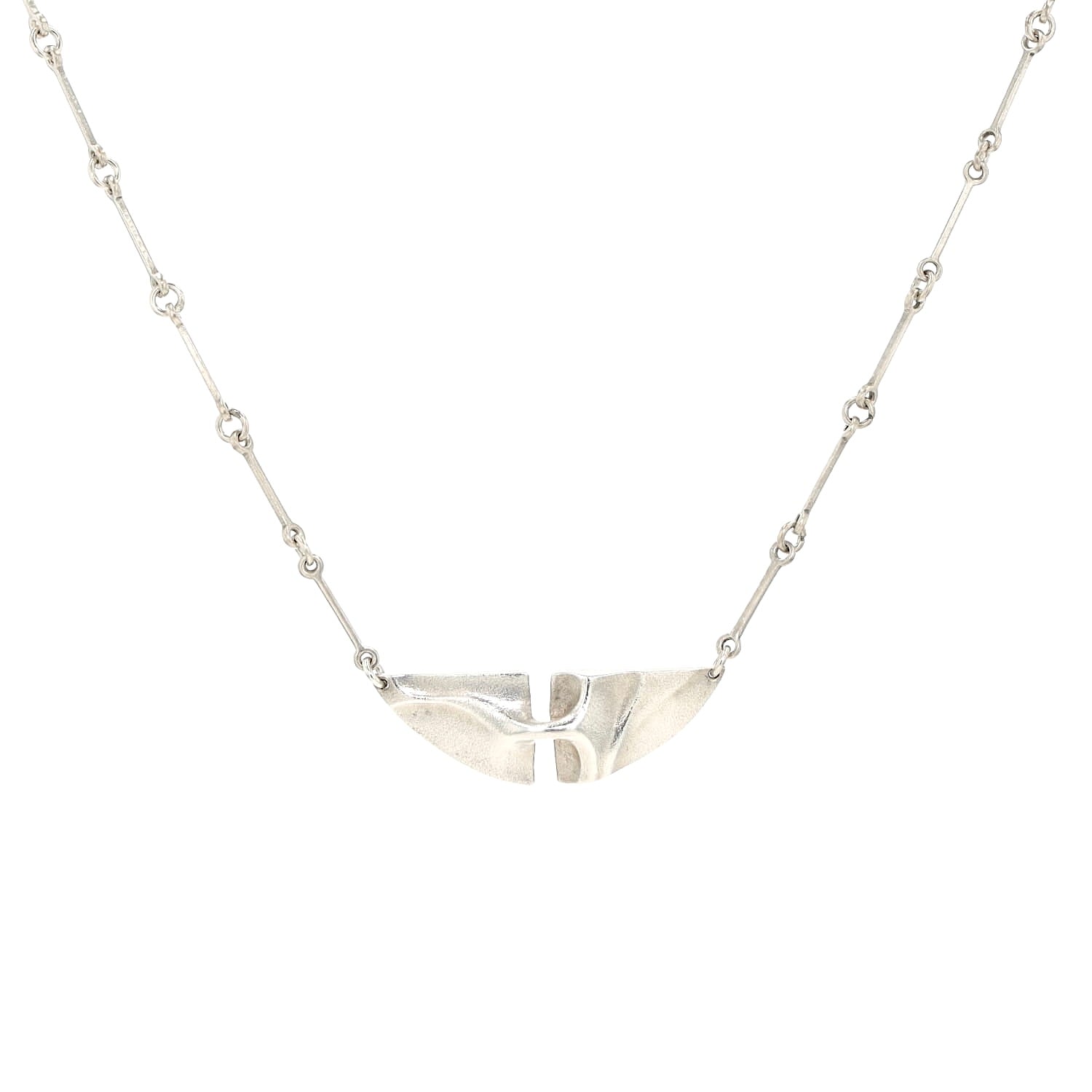 Lapponia Collier von Björn Weckström in 925er Silber, hängend frontal