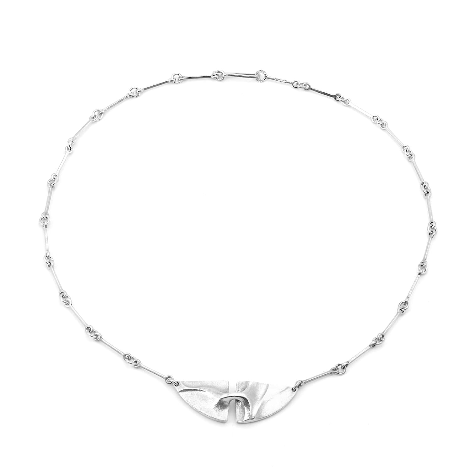 Lapponia Collier von Björn Weckström in 925er Silber, liegend Draufsicht