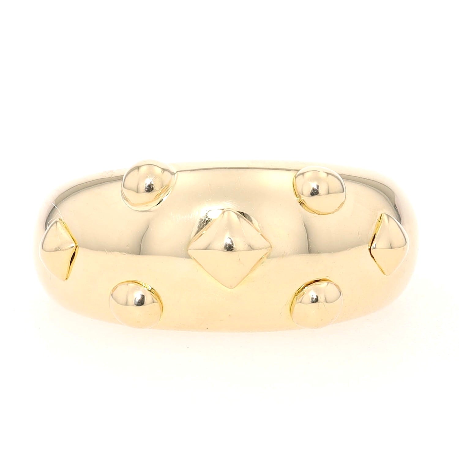 Gay Fréres Ring in 750er Gelbgold, liegend frontal