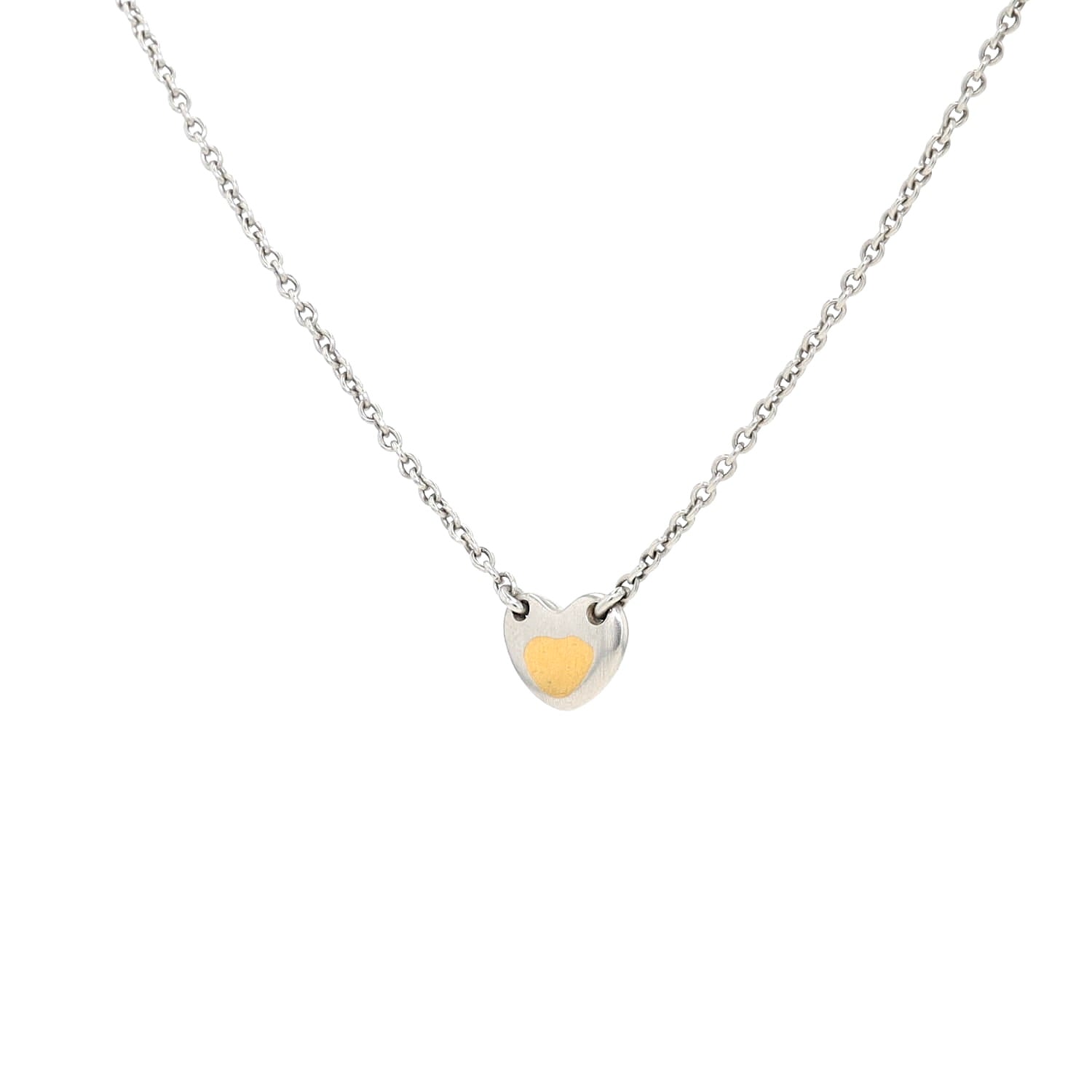 Henrich & Denzel Kette in 950er Platin mit Goldauflage, hängend links gedreht