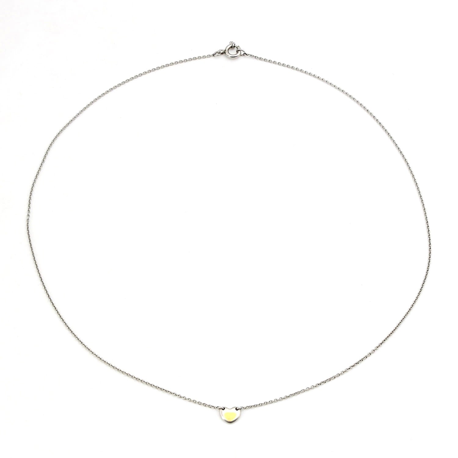 Henrich & Denzel Kette in 950er Platin mit Goldauflage, liegend geschlossen