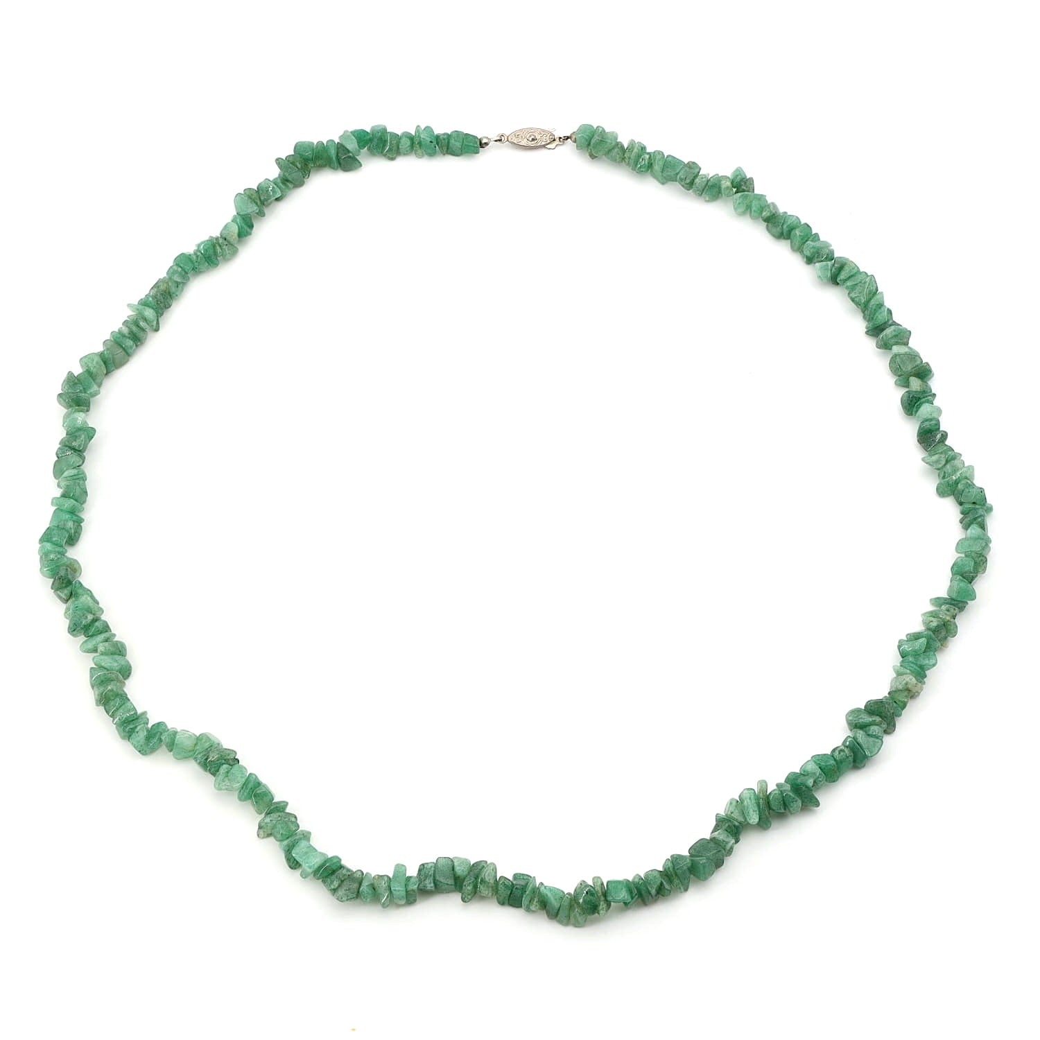 Lange Kette aus Aventurinquarz, liegend geschlossen