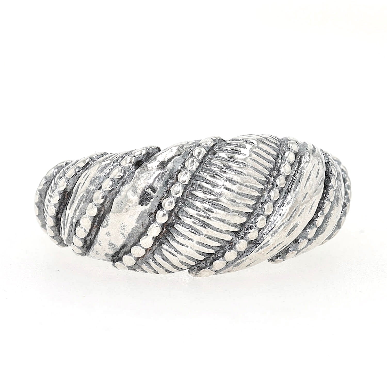 Ring in 925er Silber vermutlich Israel, liegend frontal