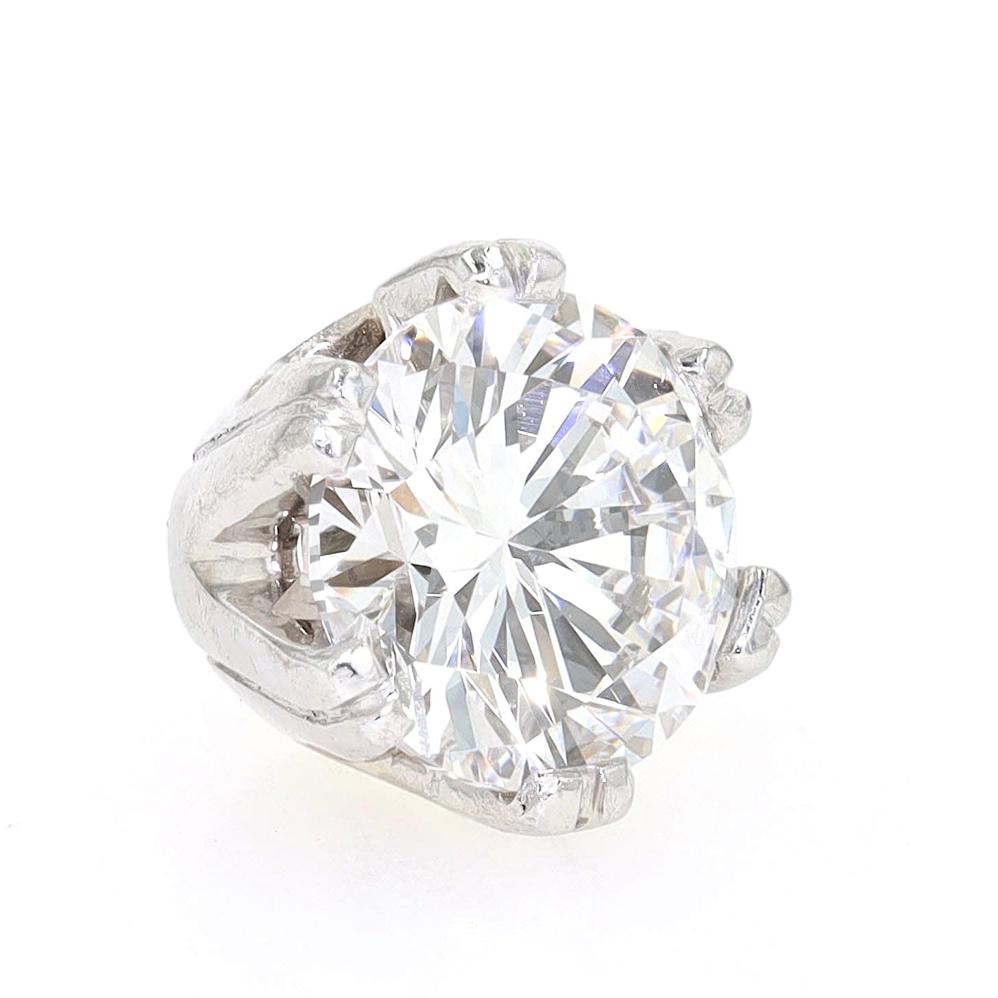Anhänger in 750er Weißgold mit einem Brillanten ca. 1,0 ct, stehend rechts gedreht