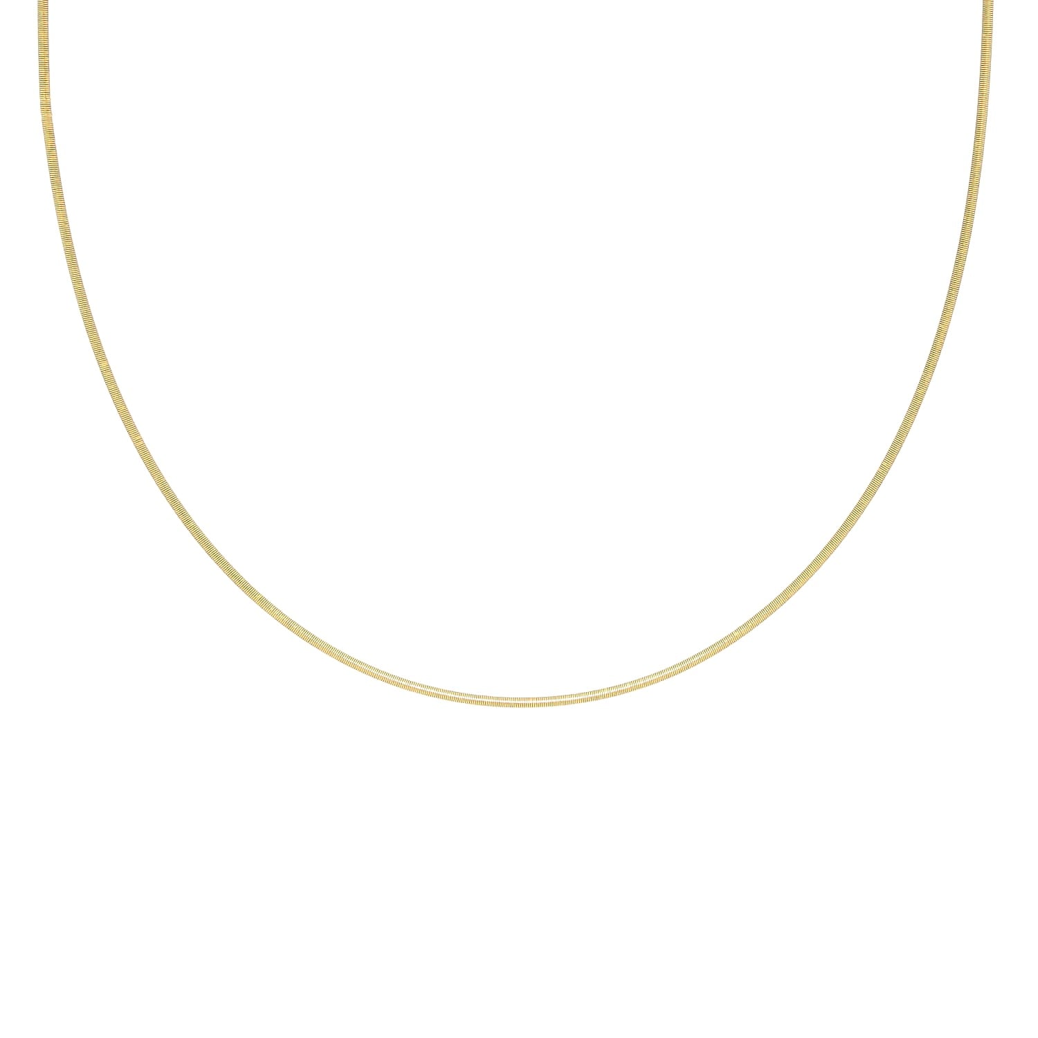 Micha Bunz Halsreif/Schnur 60 cm in 750er Roségold, hängend frontal