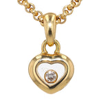 Chopard Happy Diamond, necklace with heart pendant in 18k gold