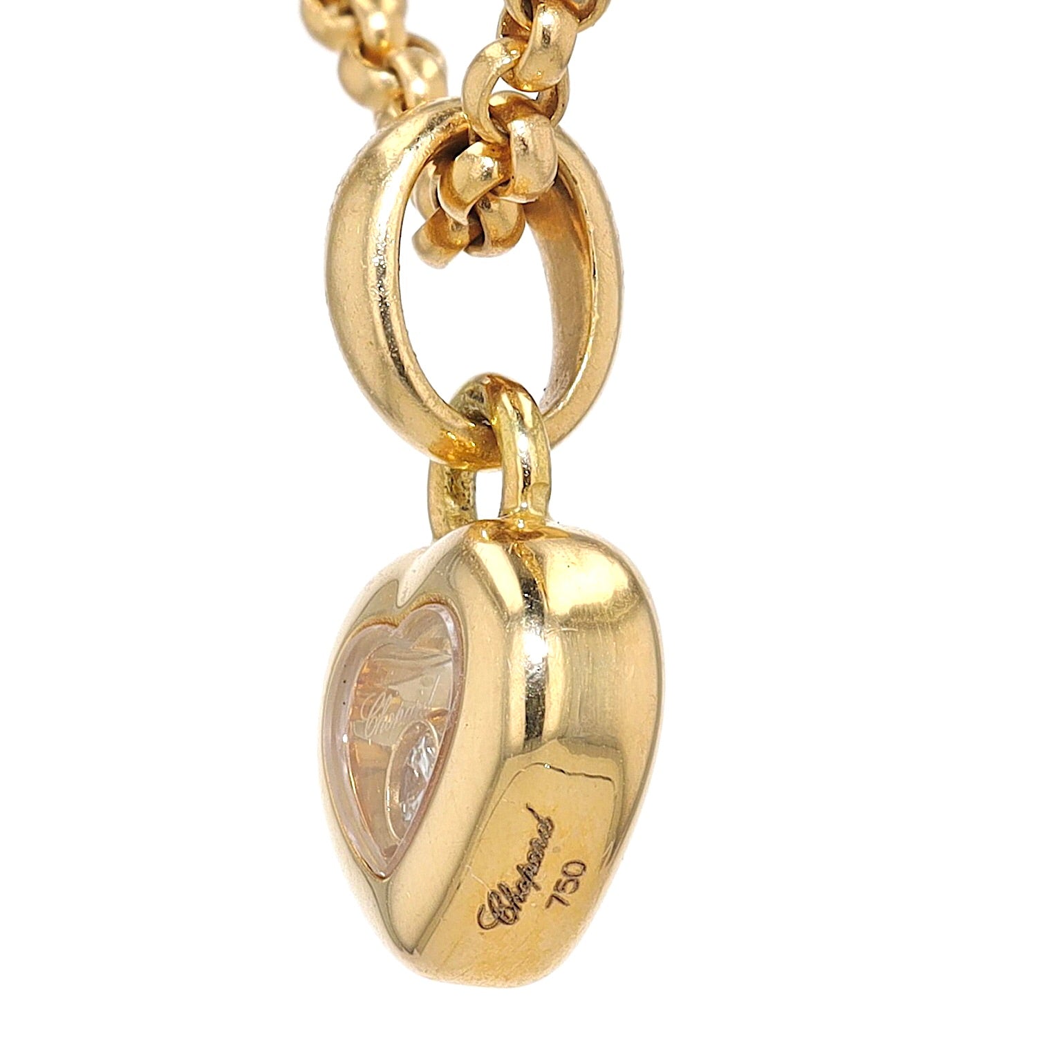 Chopard Happy Diamond, necklace with heart pendant in 18k gold