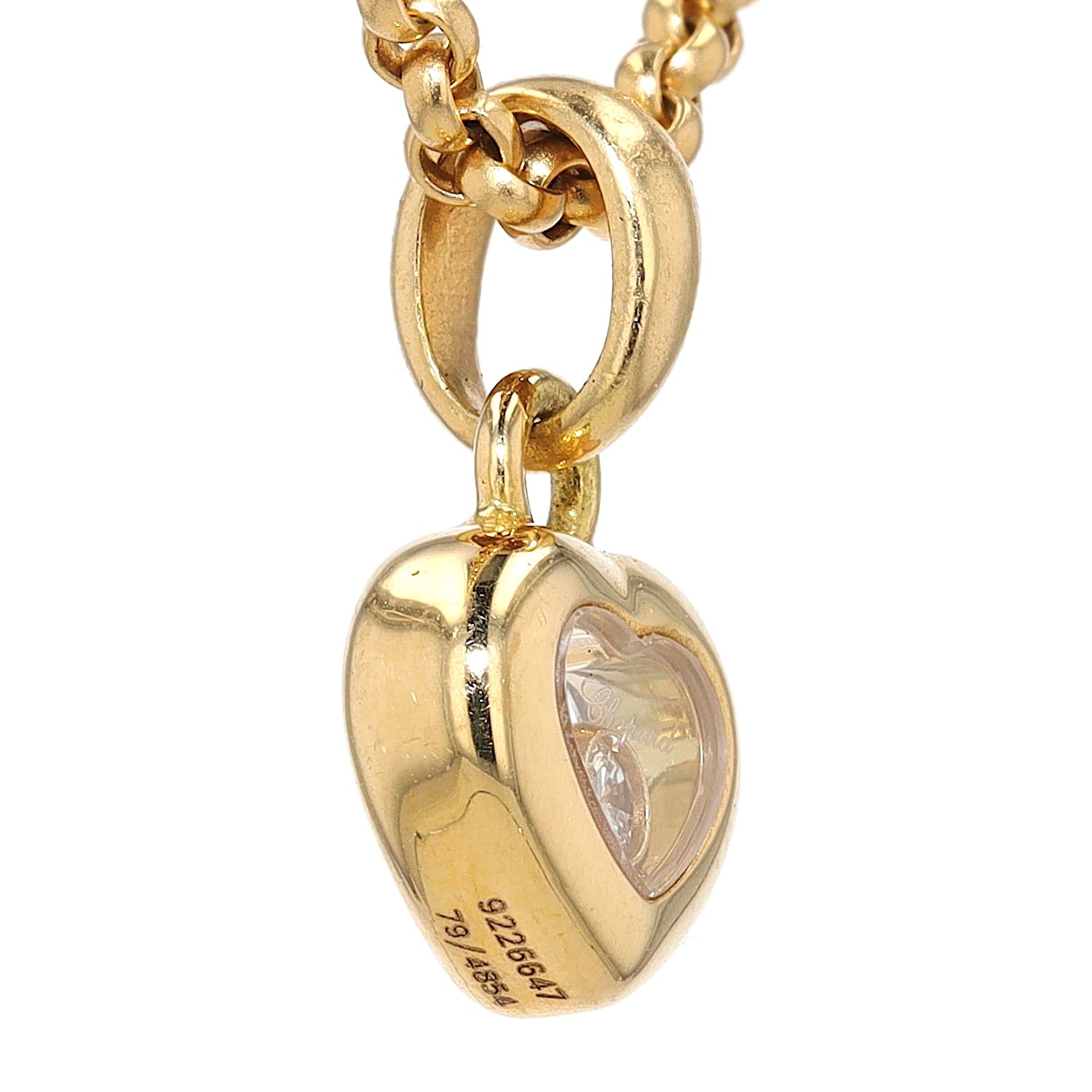 Chopard Happy Diamond, necklace with heart pendant in 18k gold