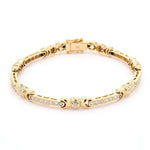 Armband in 750 Gelbgold mit Brillanten insgesamt. ca. 1,6 ct