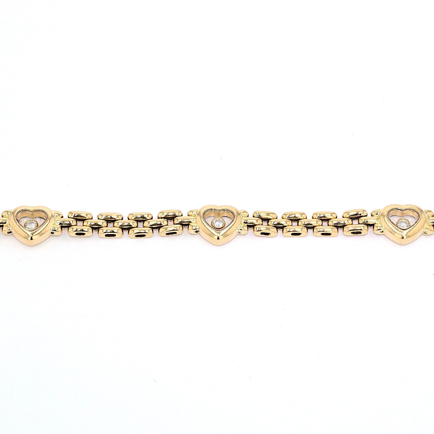 Chopard Armband Happy Diamonds in 750er Gold, Nahaufnahme