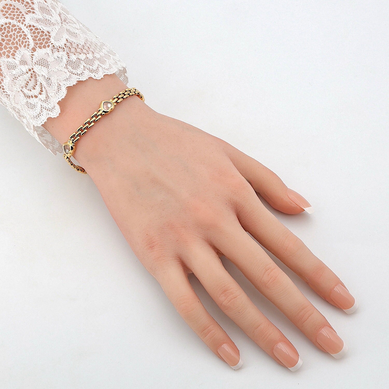 Chopard Armband Happy Diamonds in 750er Gold, am Arm