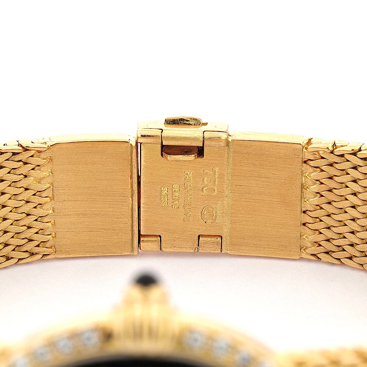 Ladies' wristwatch Patek Philippe Ellipse black in 750 gold with brilliants, clasp