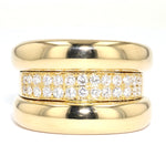 Ring in 750er Gelbgold mit insgesamt ca. 0,32 ct Brillanten