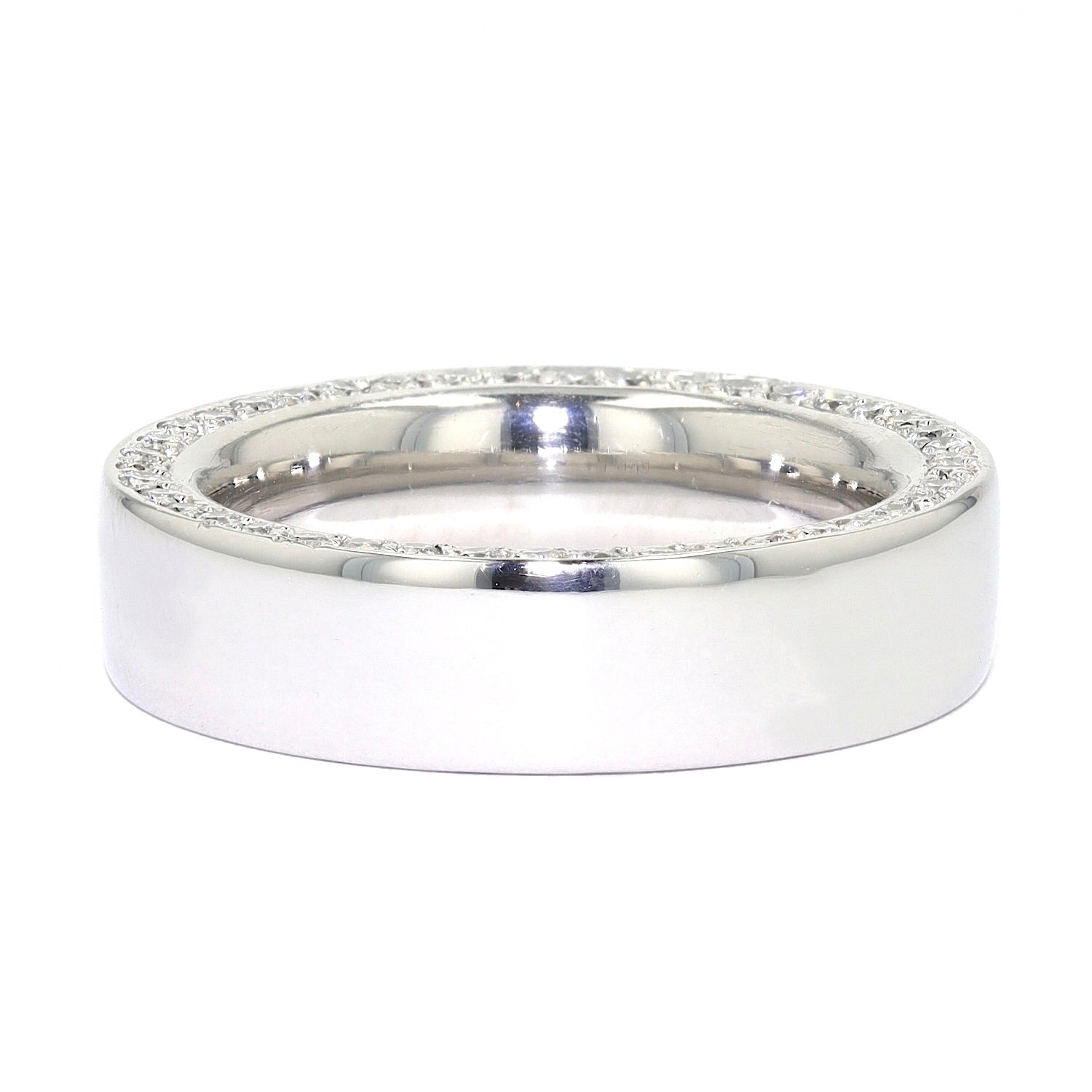 Ring in 950er Platin mit Brillanten, liegend frontal