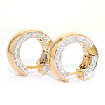 Toni Gard hoop earrings in 585 yellow gold with brilliants