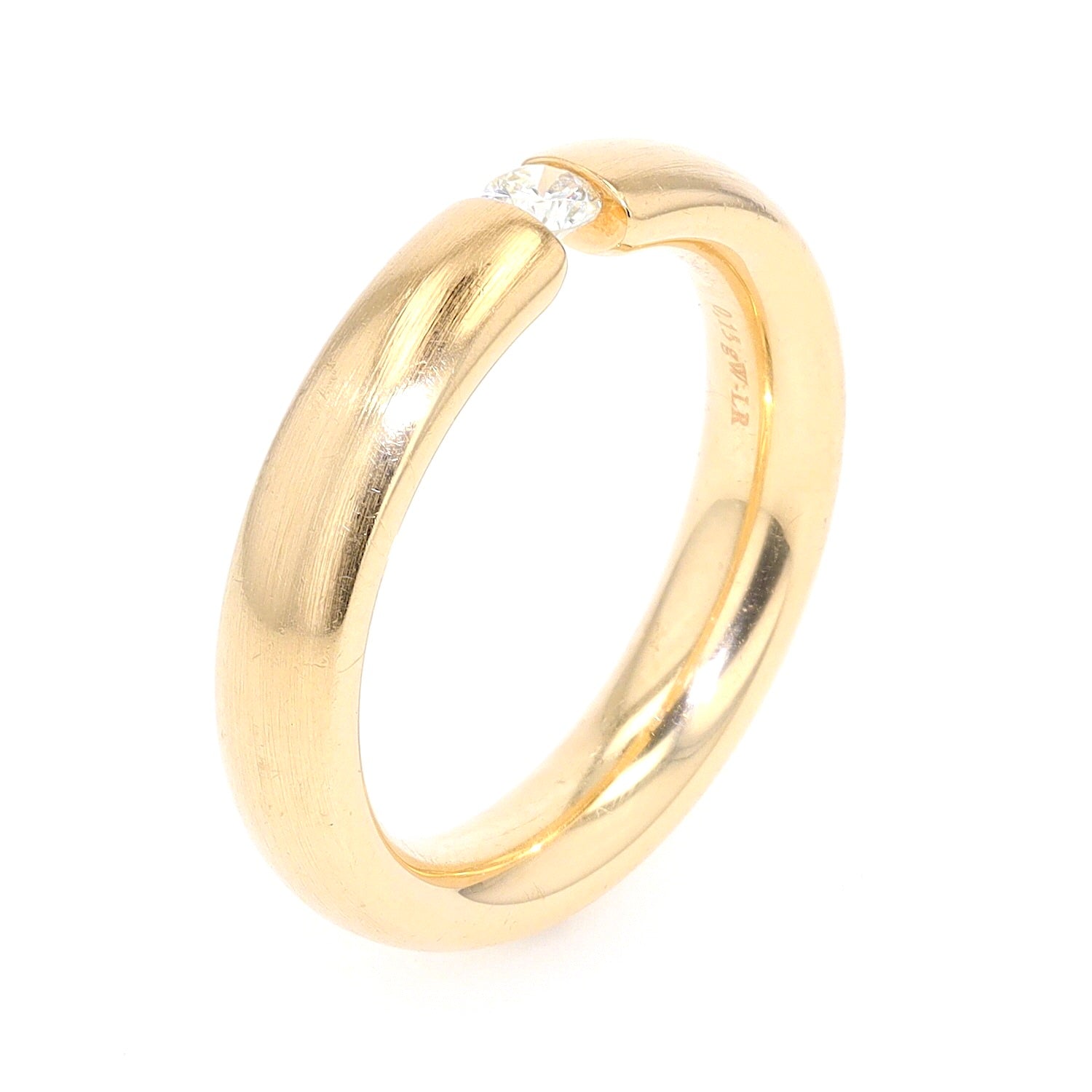 Tension ring from Christ in 585 yellow gold with a brilliants