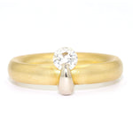 Ring in 750 yellow gold with a brilliants