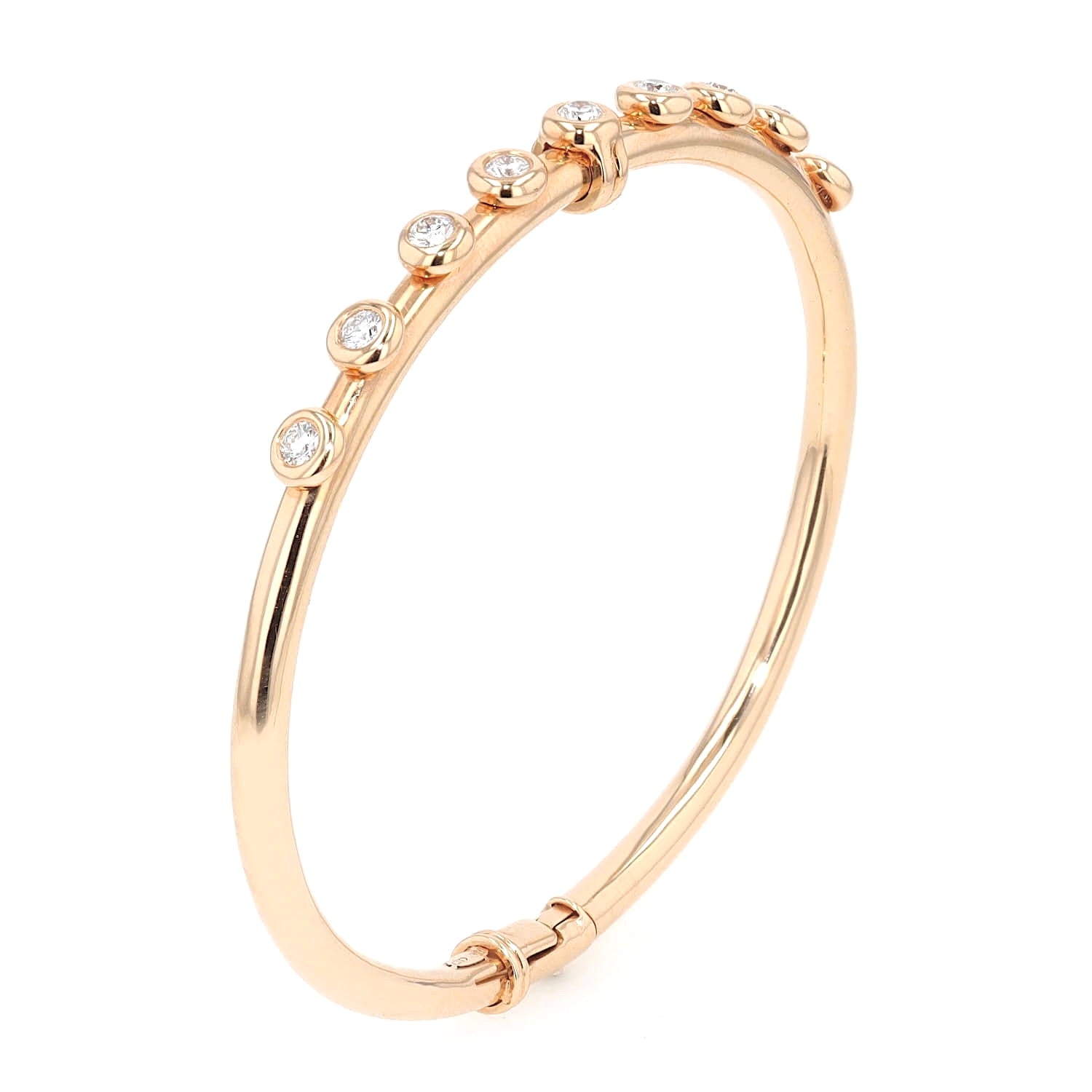 Dámaso bangle in 750 rose gold with approx. 0.62 ct brilliants