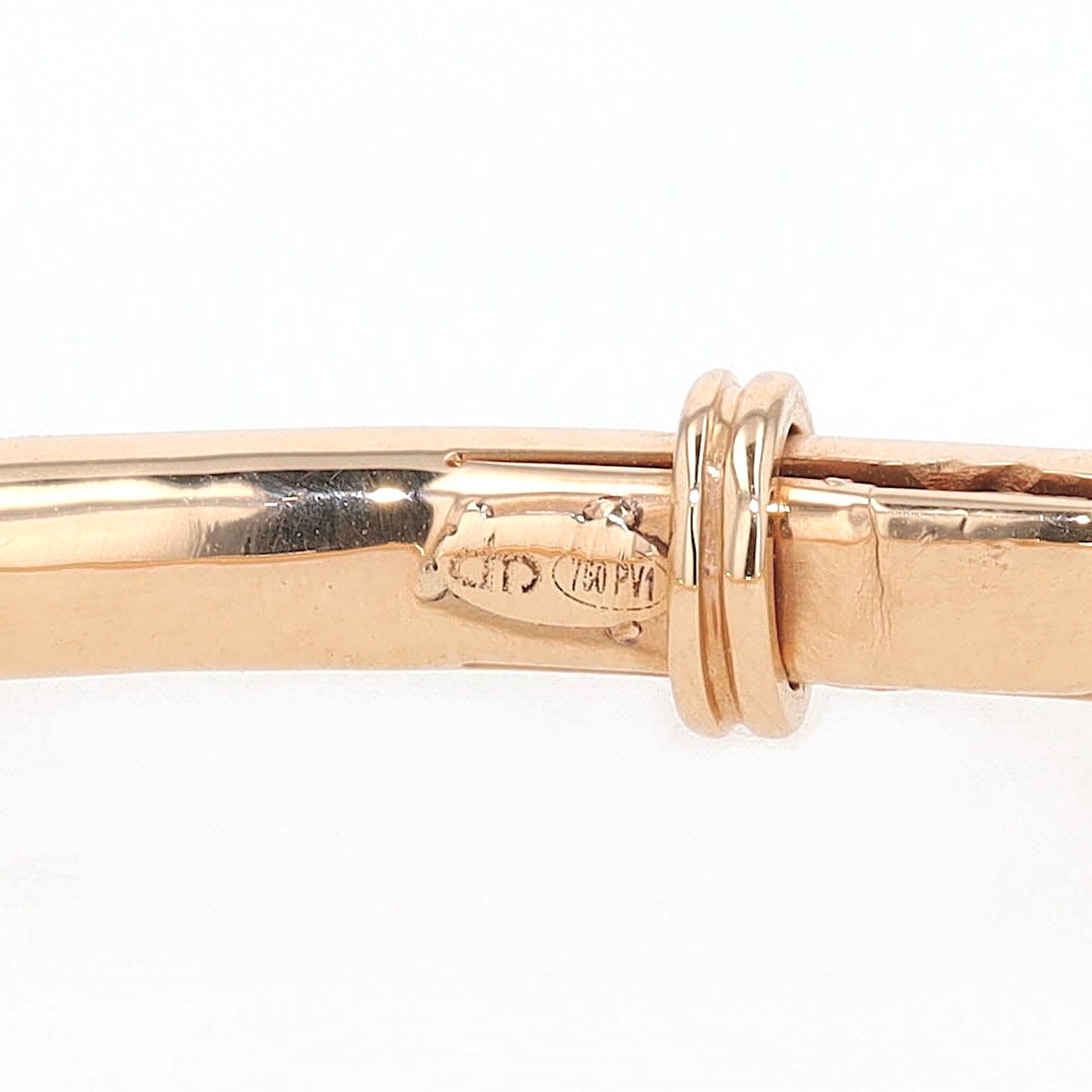 Dámaso bangle in 750 rose gold with approx. 0.62 ct brilliants