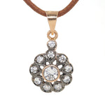 Pendant in 585 rose gold with cubic zirconia