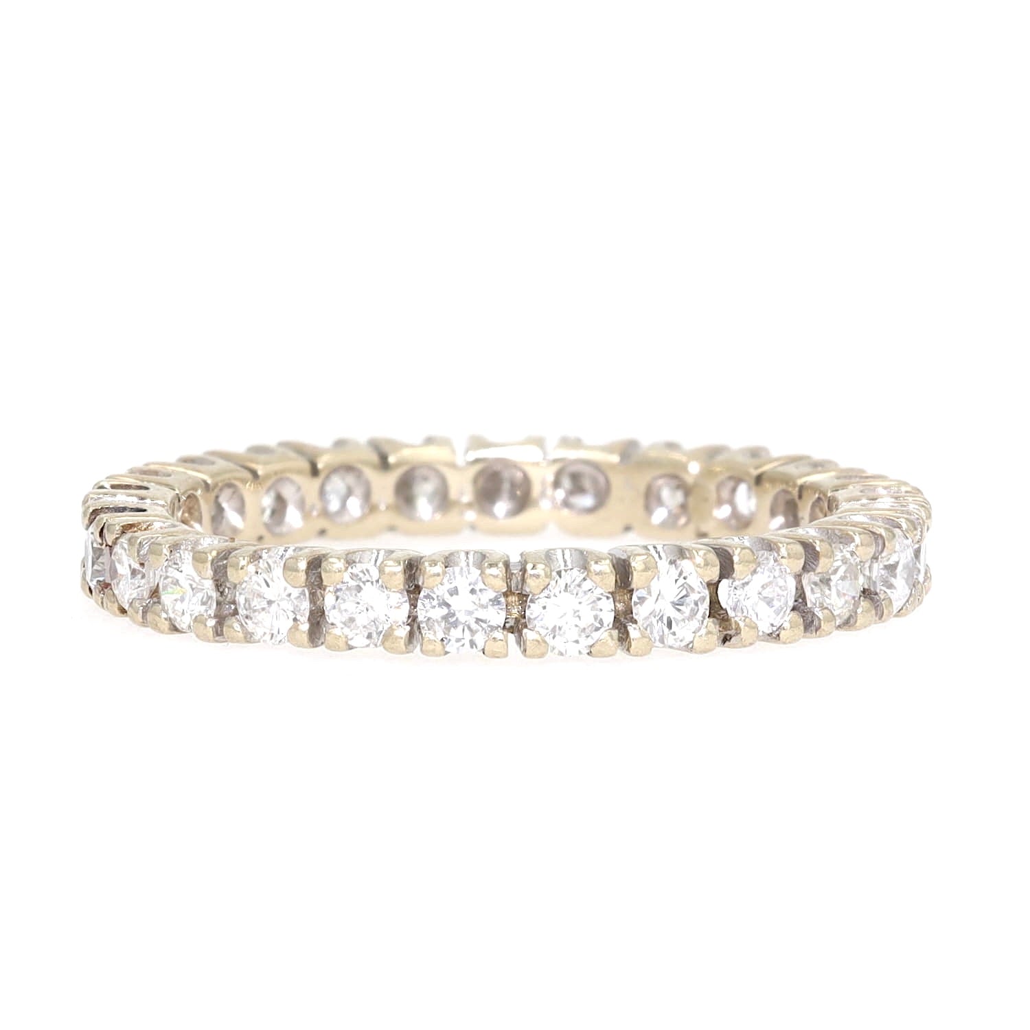 Eternity ring in 585 gold with brilliants