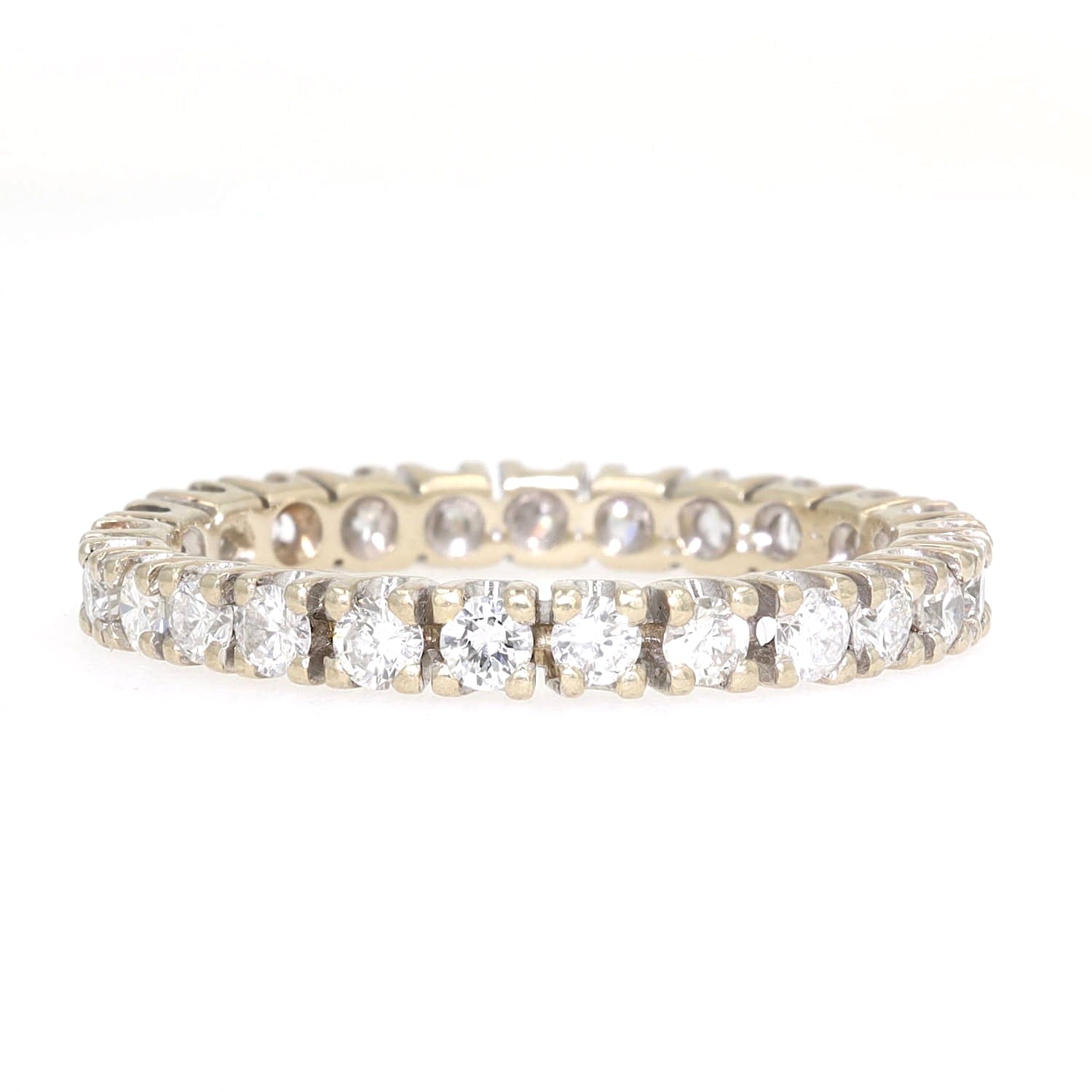 Eternity ring in 585 gold with brilliants