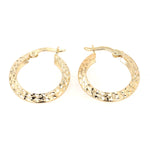 1 pair of creoles in 585 yellow gold