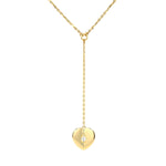 Jette Joop Collier in 750er Gelbgold mit einem Brillanten, hängend frontal