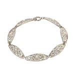 Filigranes Jugendstil Armband in 925 Silber