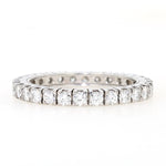 Memoire Ring in 750er Weißgold mit ca, 0,70 ct Brillanten, liegend frontal