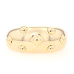 Gay Fréres Ring in 750er Gelbgold, liegend frontal