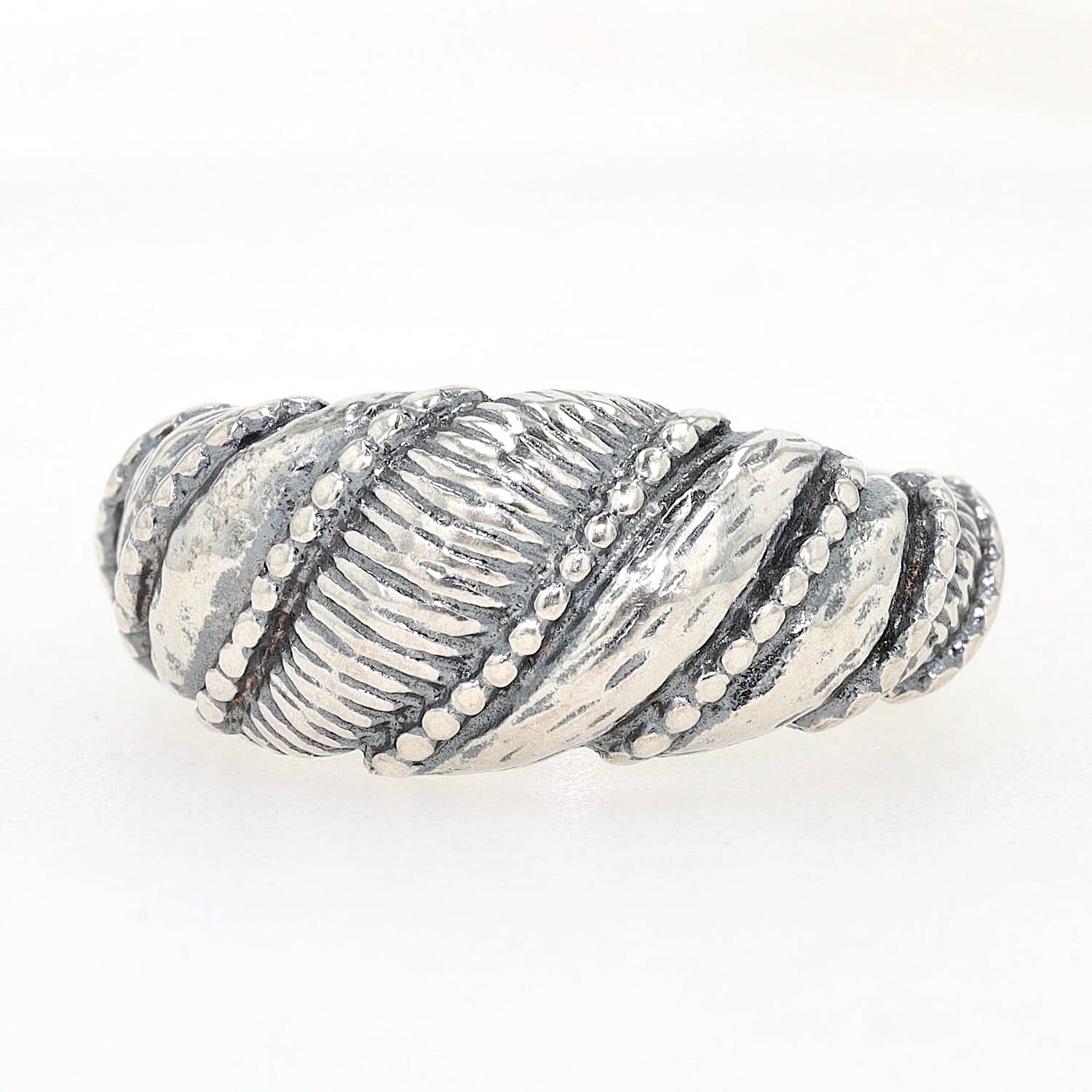 Ring in 925er Silber vermutlich Israel, liegend links gedreht