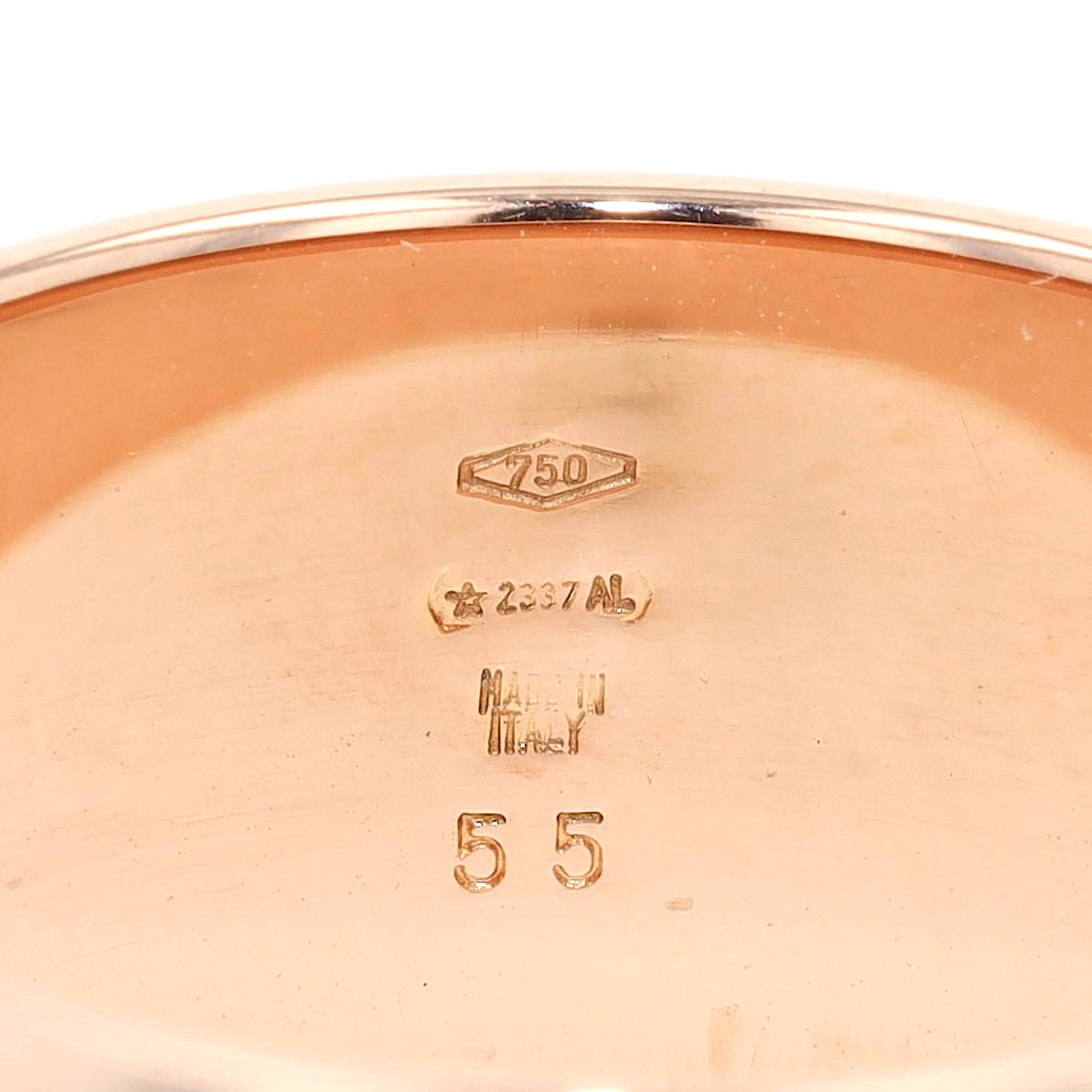 Ring from Bvlgari Diamond Monologo in 18K yellow gold with Brilliants, Engraving