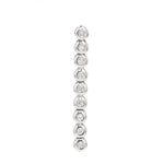 Pendant in 585 white gold Brilliants, hanging frontally