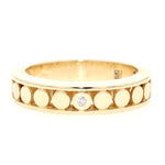 Jette Joop ring in 750 yellow gold with a brilliant, lying frontally