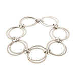 Armband in 925 Silber, liegend geschlossen Draufsicht