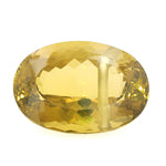 388 carat citrine worn as a pendant, lying frontally