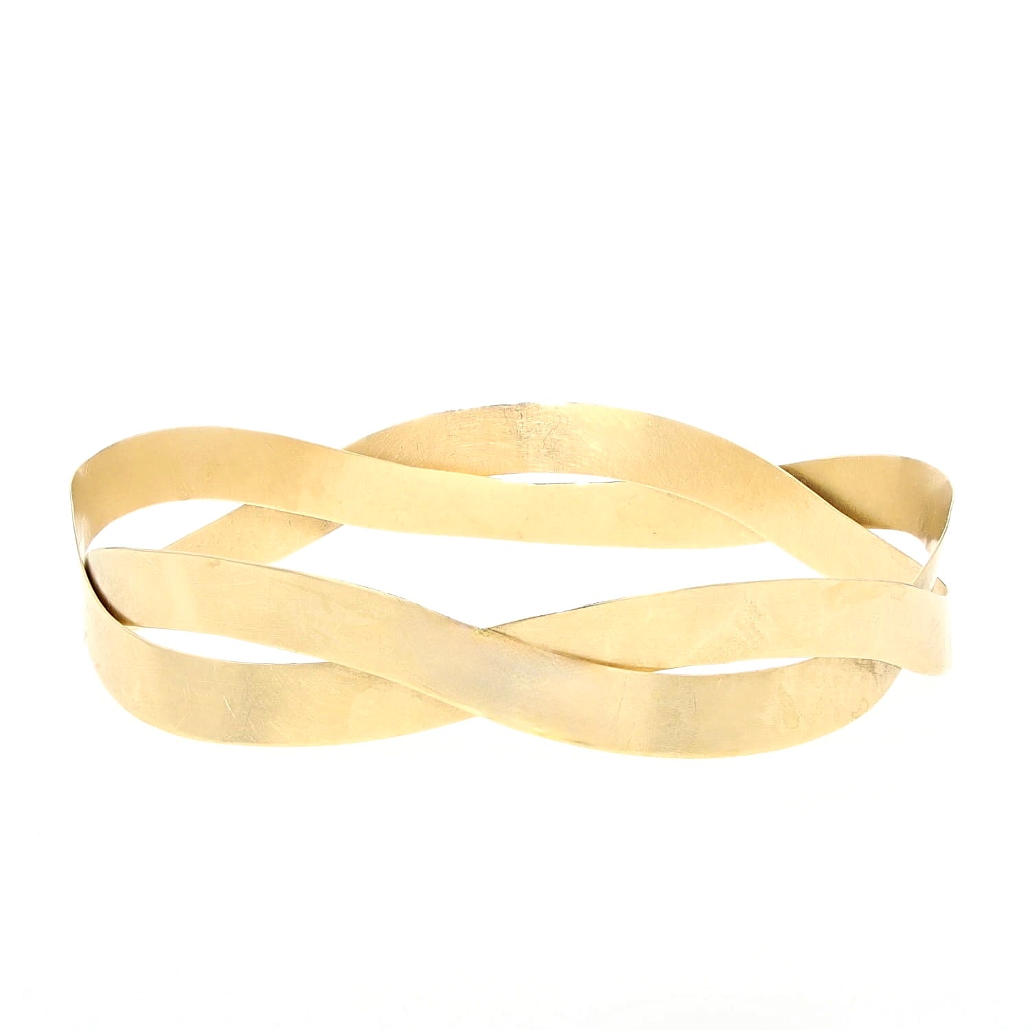 Niessing Papyr Amrreif aus 750er Gelbgold, liegend frontal