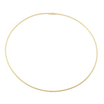 Micha Bunz Halsreif/Schnur 60 cm  in 750er Roségold, liegend geschlossen