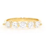 Ring in 750 yellow gold with a total of approx. 0.75 ct Brilliants, lying frontally